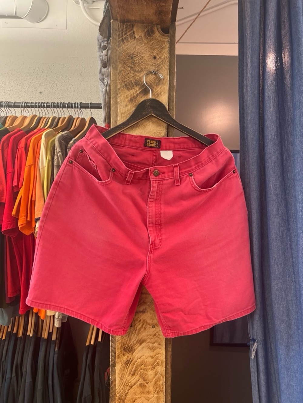 Vintage Faded Glory Pink Denim Shorts